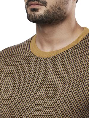 brown checkered acrylic pullover - 17768343 - Standard Image - 5