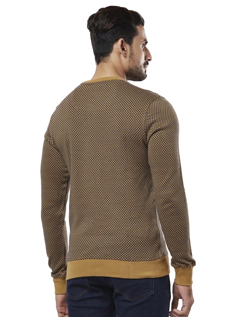 brown checkered acrylic pullover - 17768343 - Zoom Image - 3