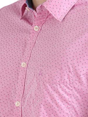 pink printed casual shirt - 17768353 - Standard Image - 5