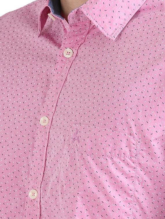 pink printed casual shirt - 17768353 - Zoom Image - 5