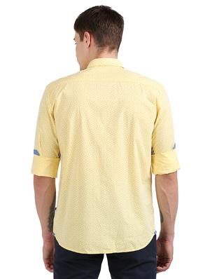 yellow printed casual shirt - 17768357 - Standard Image - 3