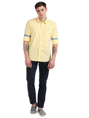 yellow printed casual shirt - 17768357 - Standard Image - 4
