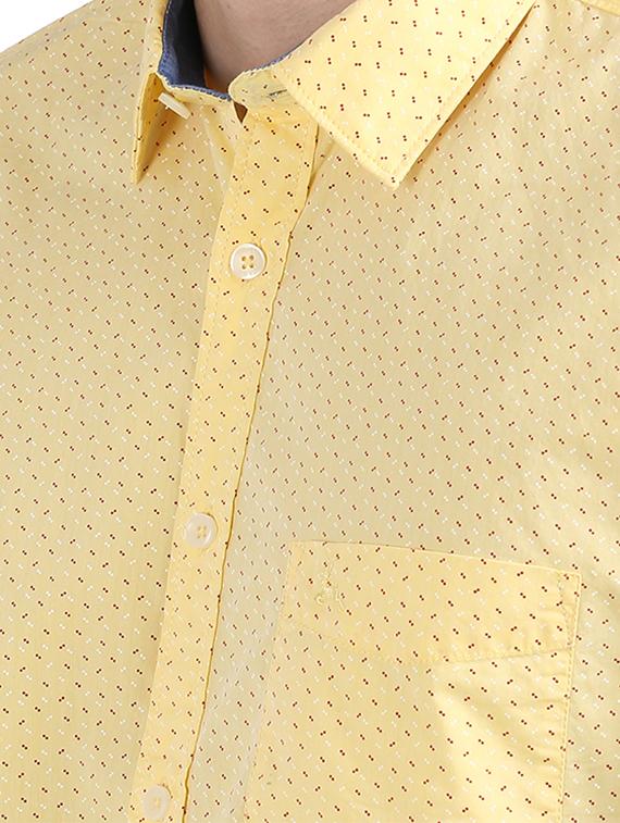 yellow printed casual shirt - 17768357 - Zoom Image - 5