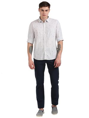 grey printed casual shirt - 17768386 - Standard Image - 4