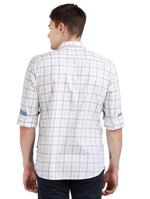 white checkered casual shirt - 17768391 - Standard Image - 3
