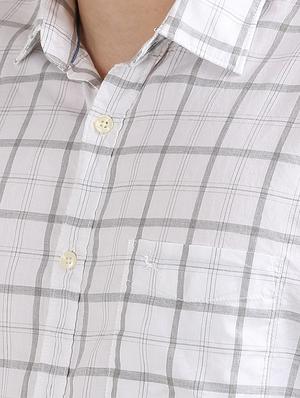 white checkered casual shirt - 17768391 - Standard Image - 5