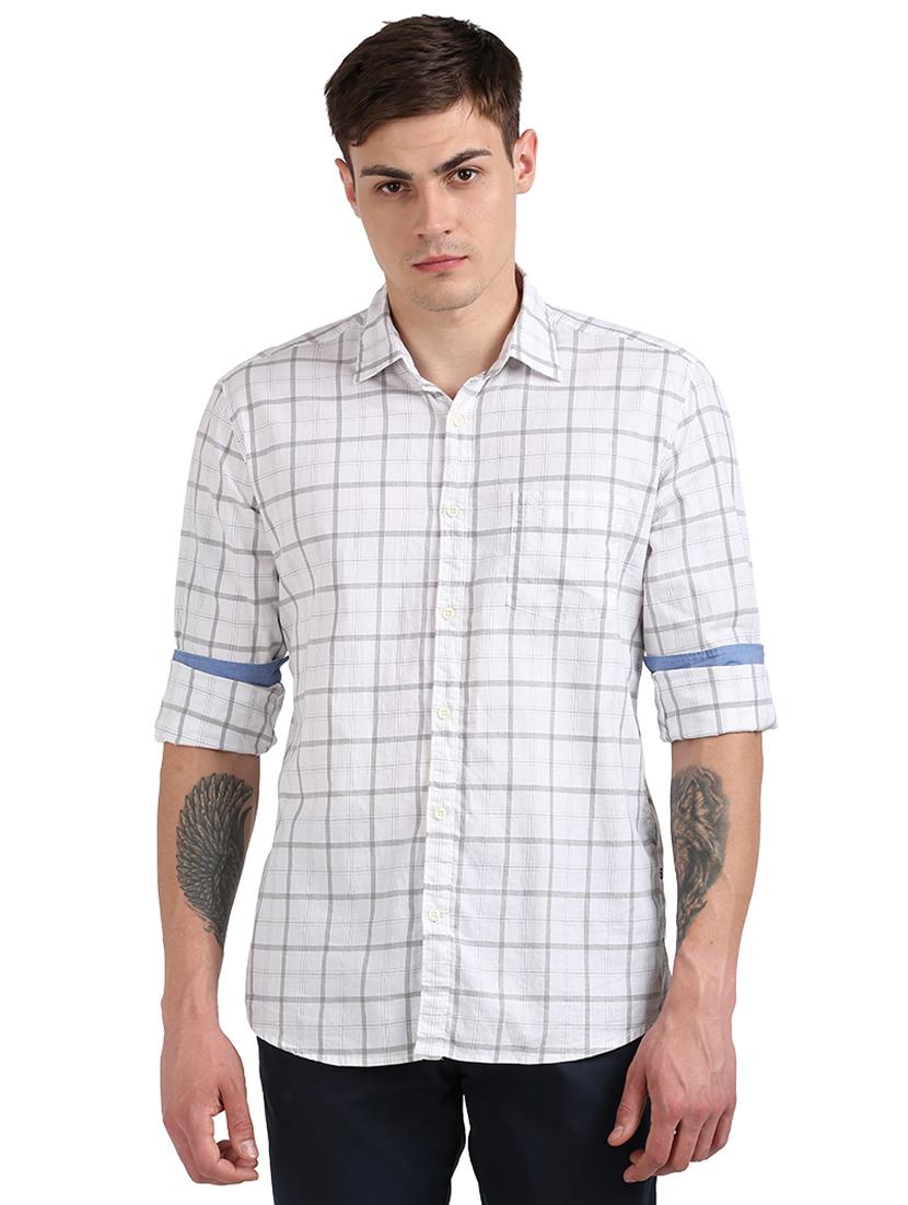 white checkered casual shirt - 17768391 - Zoom Image - 1