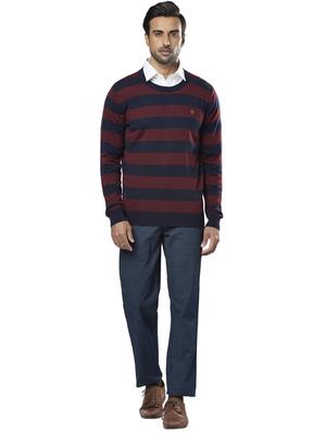 blue striped acrylic pullover - 17768395 - Standard Image - 4