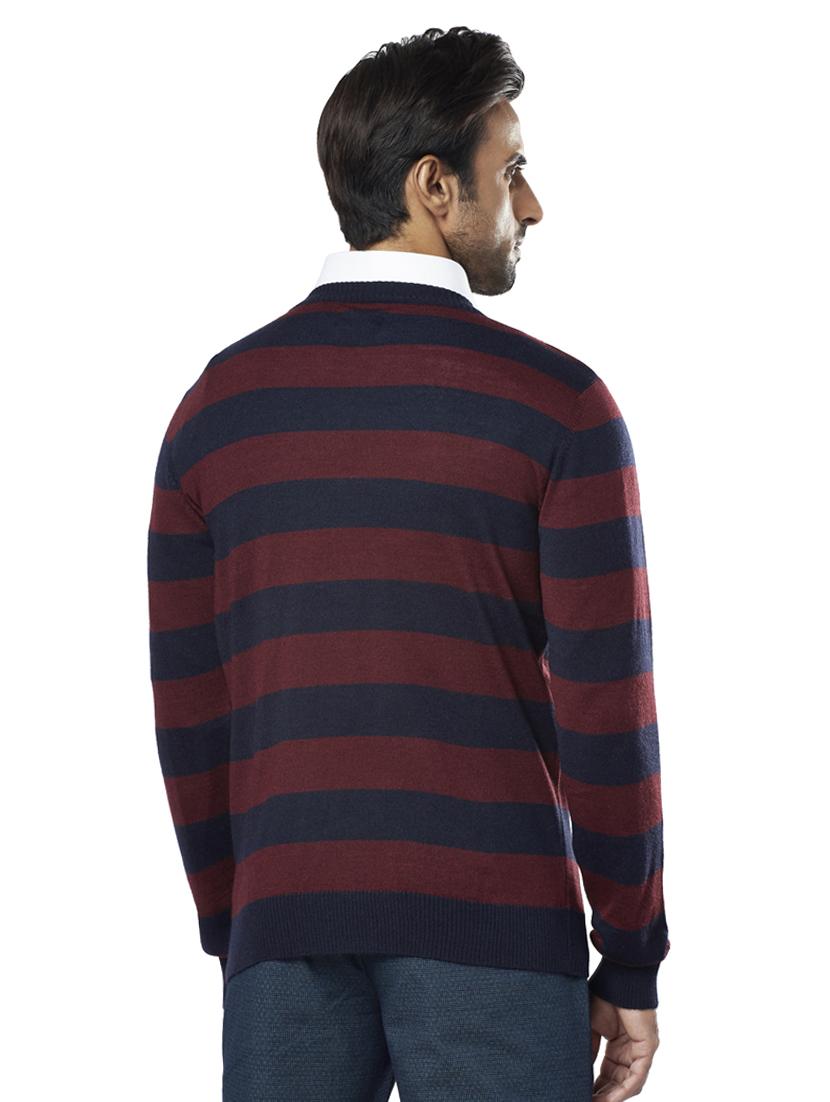 blue striped acrylic pullover - 17768395 - Zoom Image - 3
