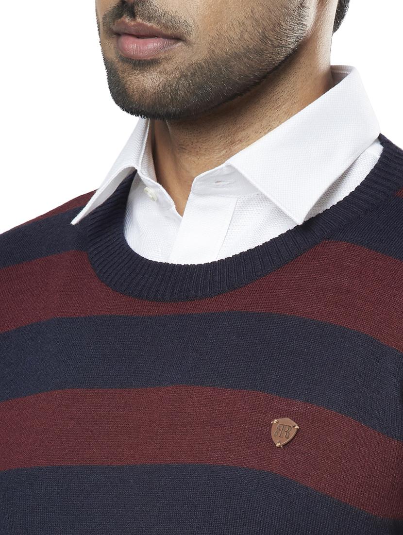 blue striped acrylic pullover - 17768395 - Zoom Image - 5