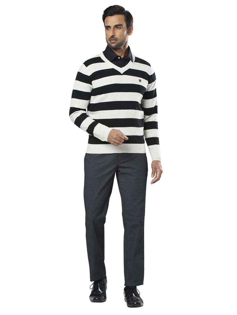 white striped acrylic pullover - 17768397 - Zoom Image - 4