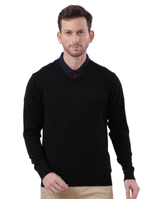 black solid pullover - 17768422 - Standard Image - 1