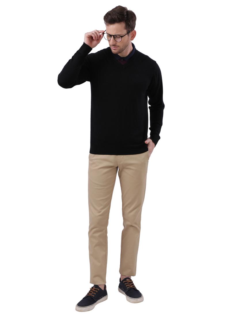 black solid pullover - 17768422 - Zoom Image - 4