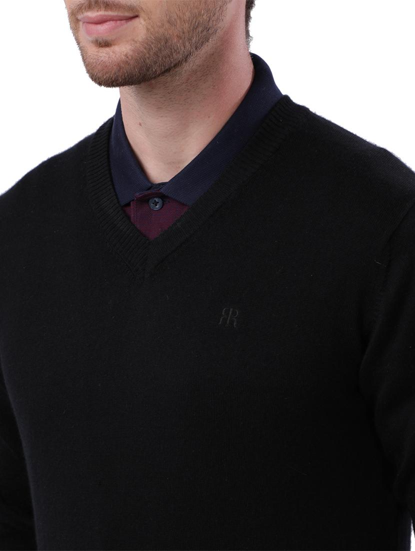 black solid pullover - 17768422 - Zoom Image - 5