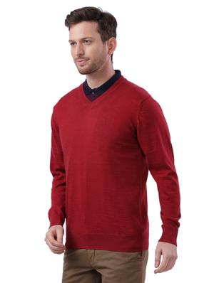 red solid pullover - 17768423 - Standard Image - 2