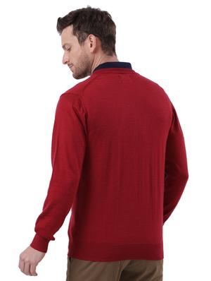 red solid pullover - 17768423 - Standard Image - 3