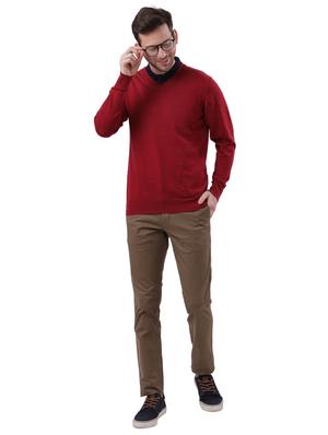 red solid pullover - 17768423 - Standard Image - 4