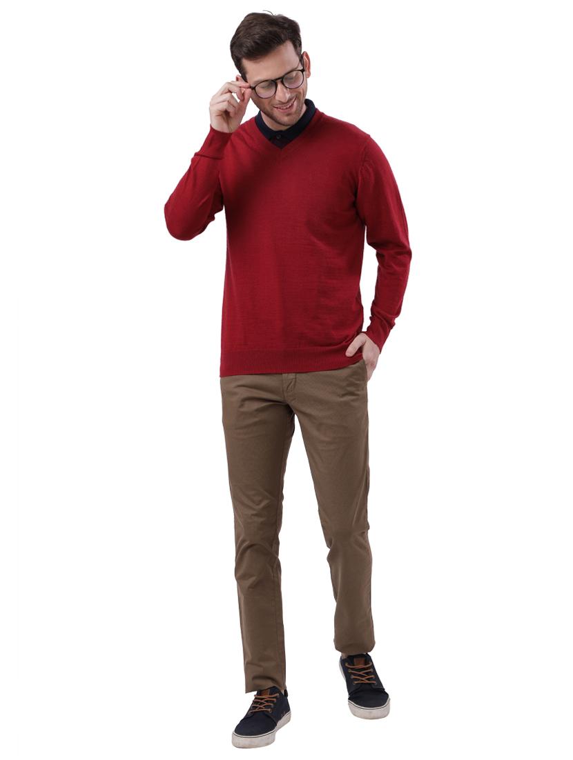 red solid pullover - 17768423 - Zoom Image - 4