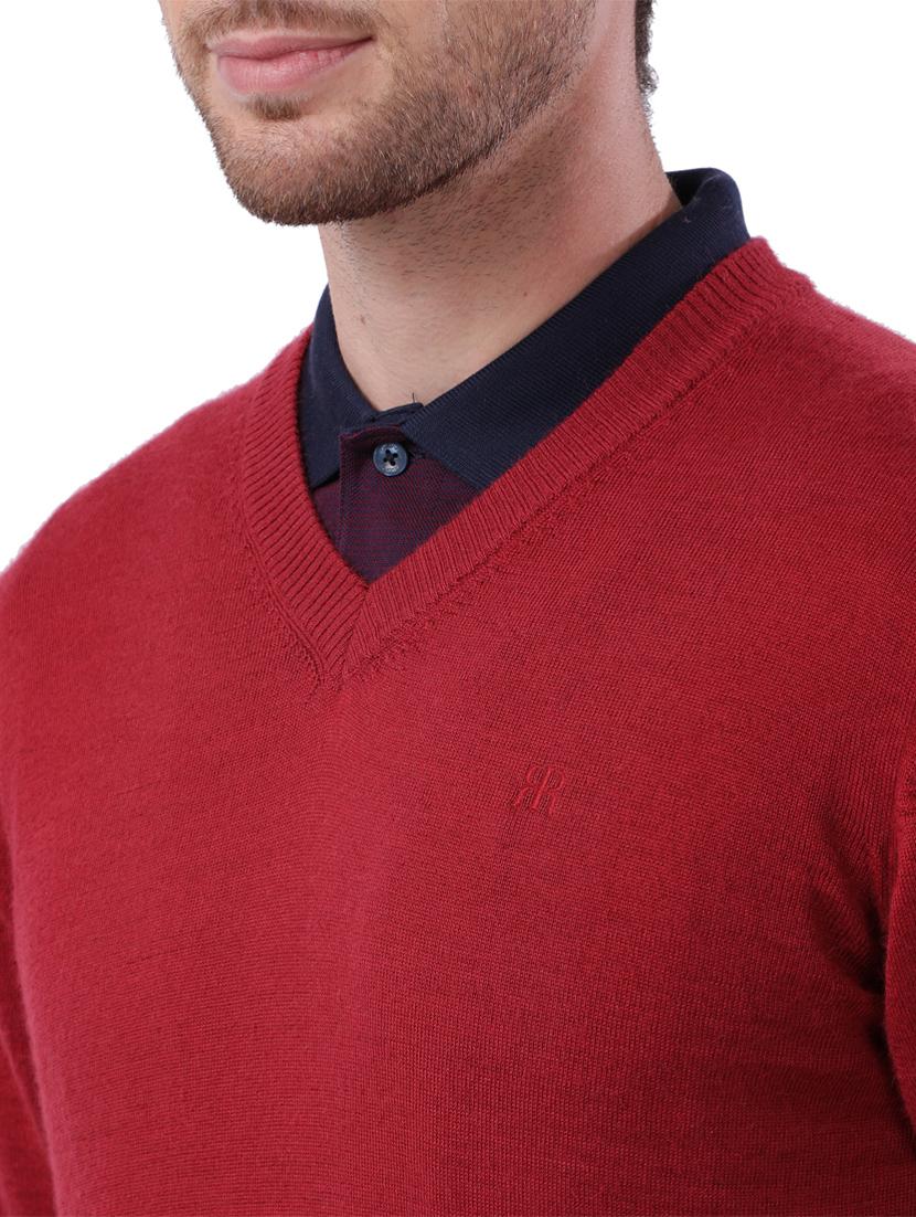 red solid pullover - 17768423 - Zoom Image - 5