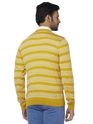 yellow striped acrylic pullover - 17768441 - Standard Image - 3