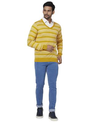 yellow striped acrylic pullover - 17768441 - Standard Image - 4