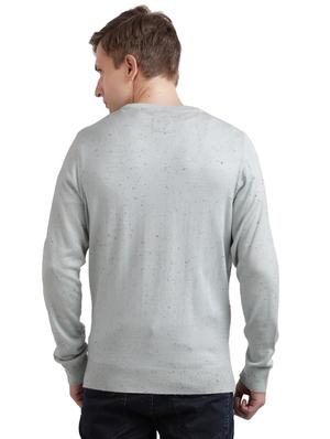 grey melange acrylic pullover - 17768453 - Standard Image - 3