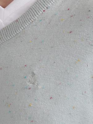 grey melange acrylic pullover - 17768453 - Standard Image - 5