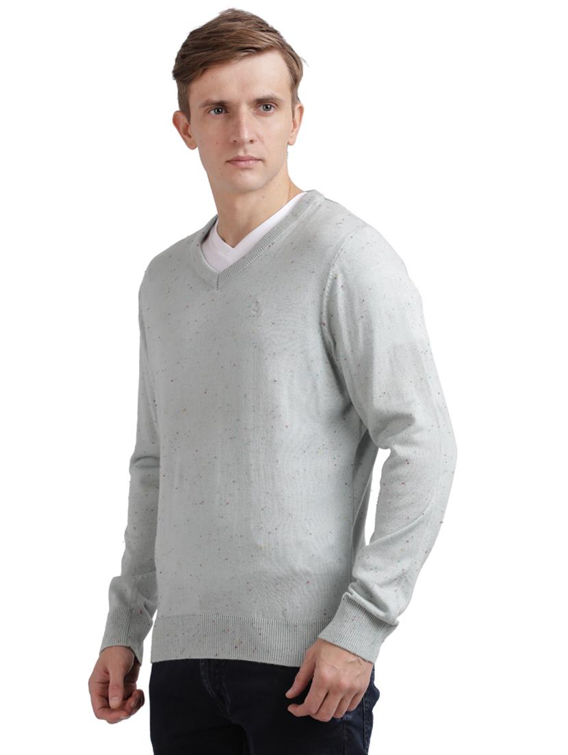 grey melange acrylic pullover - 17768453 - Zoom Image - 2