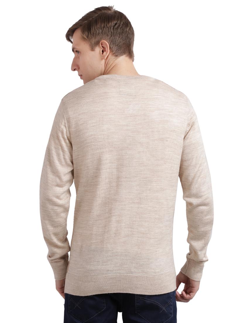 beige checkered acrylic pullover - 17768460 - Zoom Image - 3