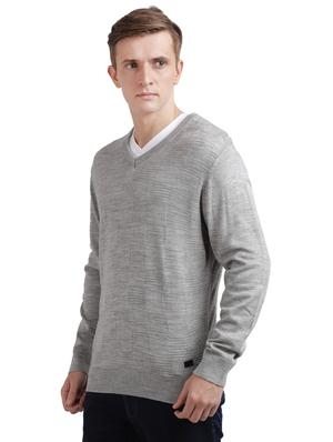 grey solid acrylic pullover - 17768462 - Standard Image - 2