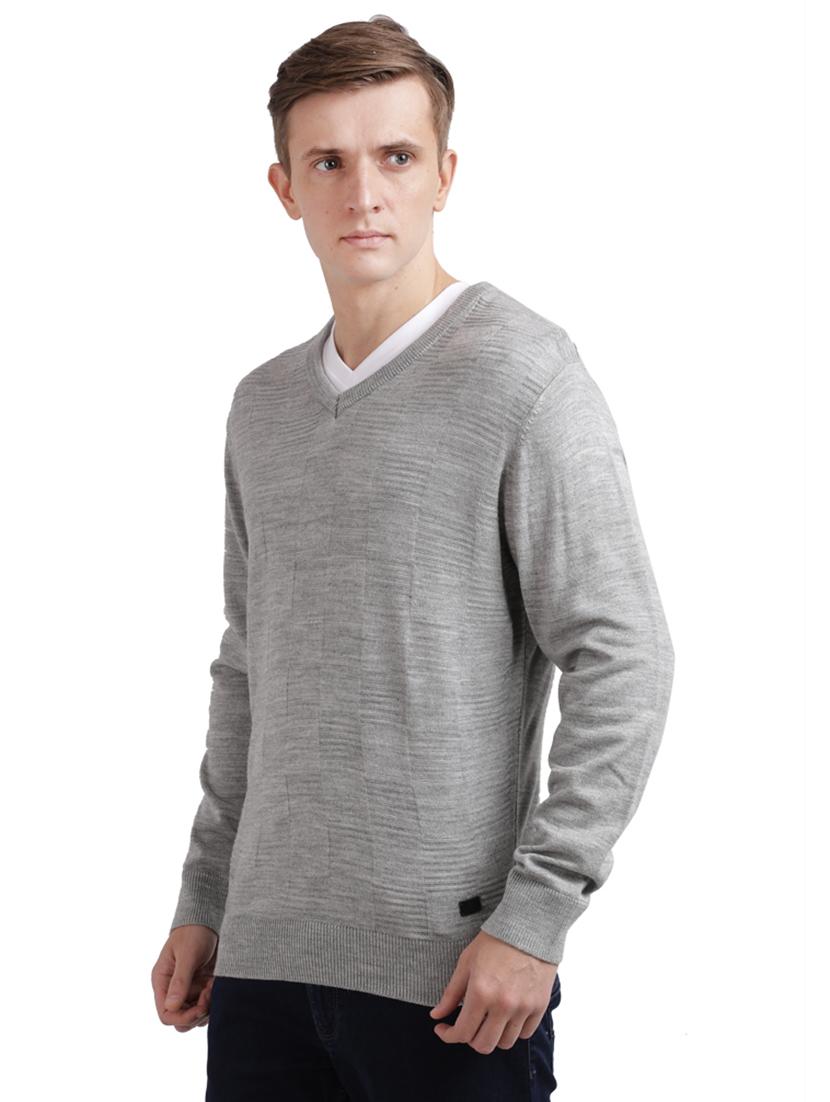 grey solid acrylic pullover - 17768462 - Zoom Image - 2