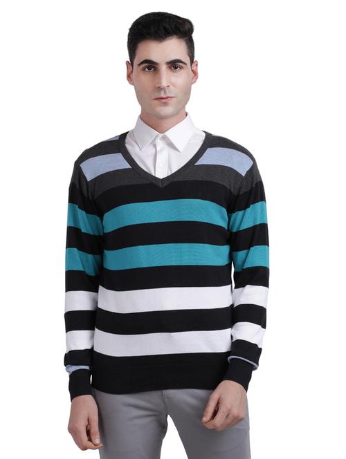 multi colored striped pullover - 17768475 - Standard Image - 1