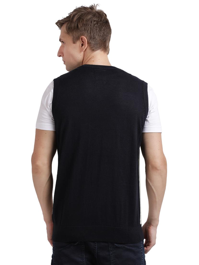 white color block acrylic pullover - 17768492 - Zoom Image - 3