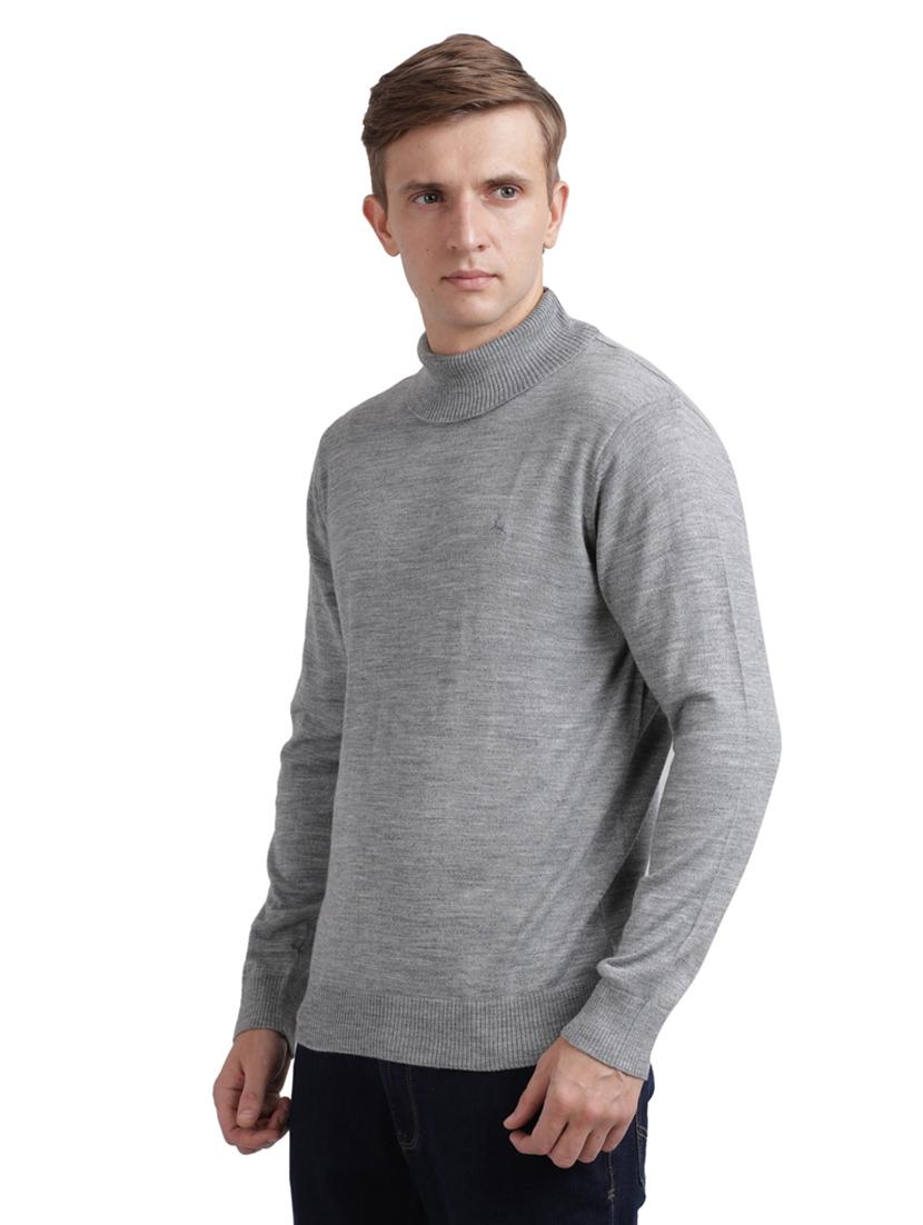 grey solid acrylic pullover - 17768507 - Zoom Image - 2