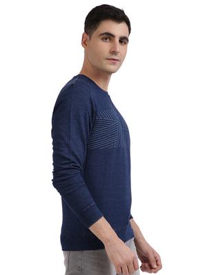 navy blue printed sweatshirt - 17768533 - Standard Image - 2