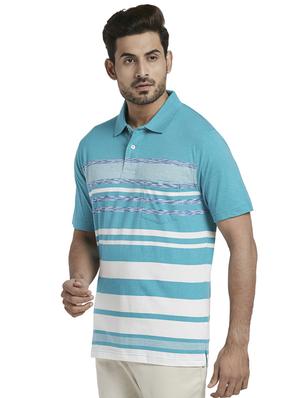 blue striped polo t-shirt - 17768605 - Standard Image - 2