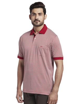 red printed polo t-shirt - 17768609 - Standard Image - 2