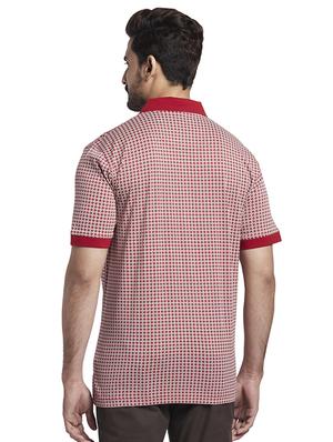 red printed polo t-shirt - 17768609 - Standard Image - 3