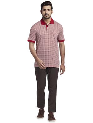 red printed polo t-shirt - 17768609 - Standard Image - 4