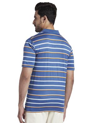 blue striped polo t-shirt - 17768620 - Standard Image - 3