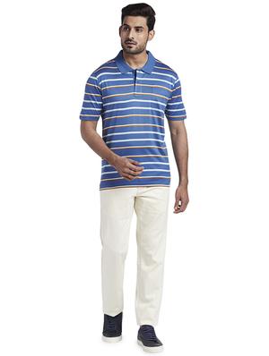 blue striped polo t-shirt - 17768620 - Standard Image - 4