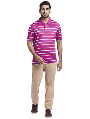 pink striped polo t-shirt - 17768621 - Standard Image - 4