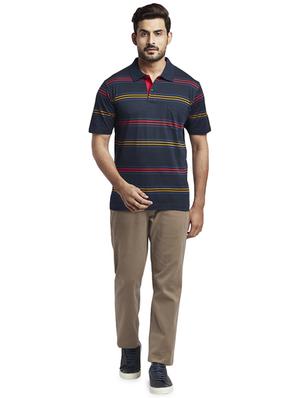 blue striped polo t-shirt - 17768623 - Standard Image - 4