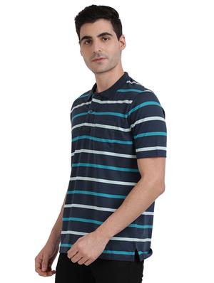 blue striped polo t-shirt - 17768654 - Standard Image - 2