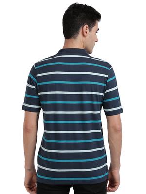 blue striped polo t-shirt - 17768654 - Standard Image - 3