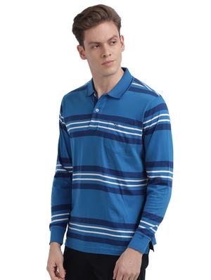 blue striped polo t-shirt - 17768675 - Standard Image - 2