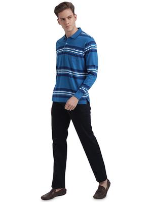 blue striped polo t-shirt - 17768675 - Standard Image - 4