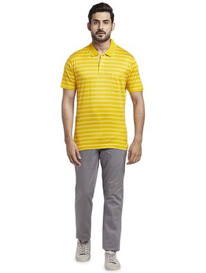 yellow striped polo t-shirt - 17768677 - Standard Image - 4