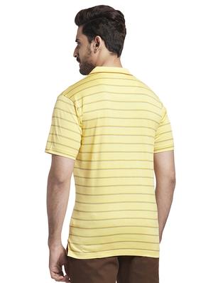 yellow striped polo t-shirt - 17768681 - Standard Image - 3