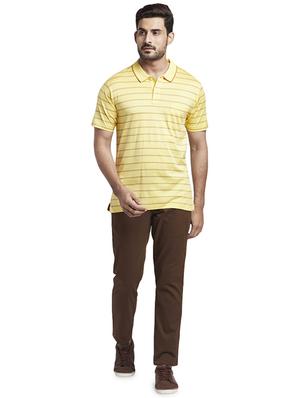 yellow striped polo t-shirt - 17768681 - Standard Image - 4